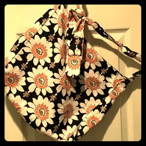 Beautiful flower canvas bag